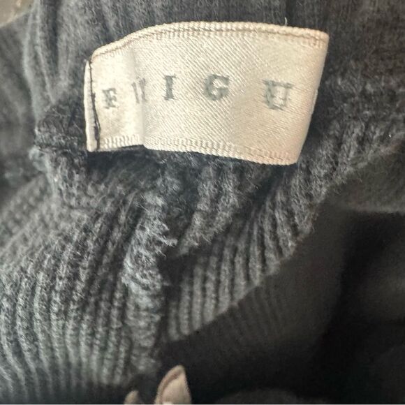 Fitigues waffle net black wide leg pants size large - Picture 4 of 5